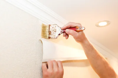 Pose de papier peint à Pignols — revêtements muraux et toiles de verre